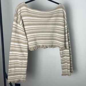 Nasty Gal Cropped Stripe Sweater